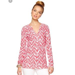Lilly Pulitzer Coral Odette Top